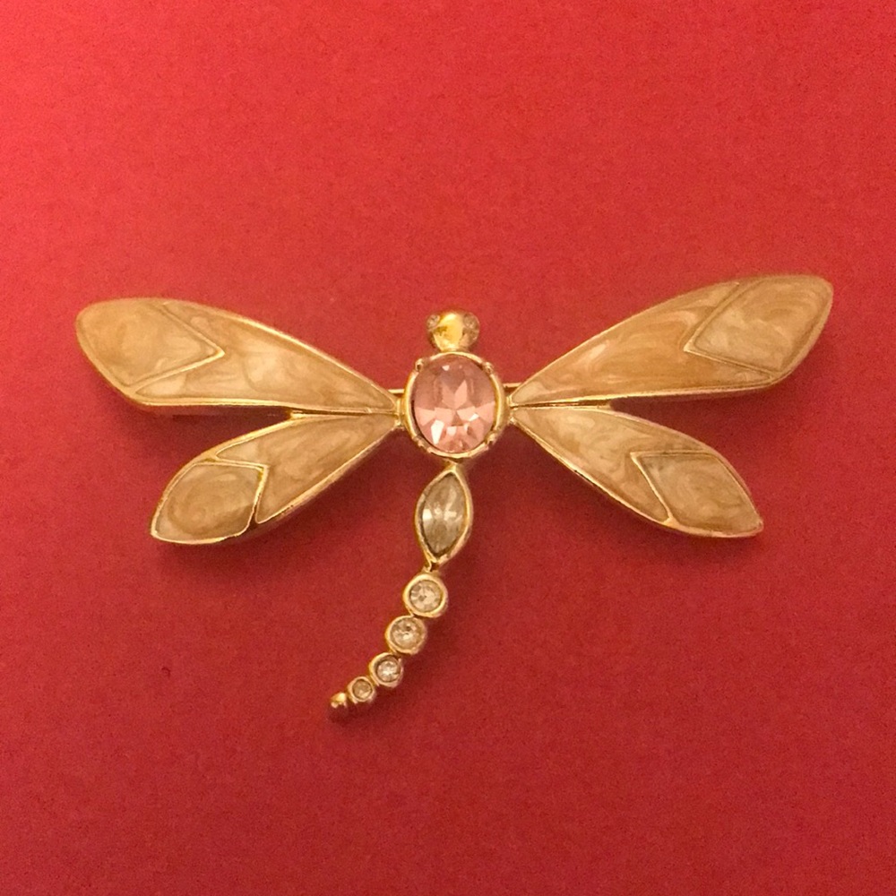 KJL for Avon dragonfly brooch